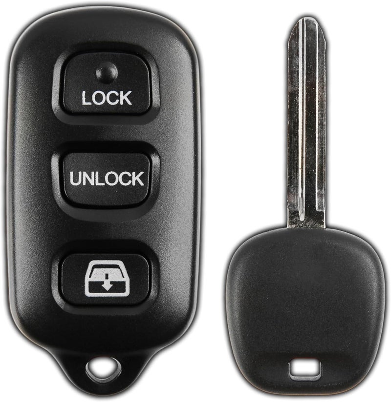 KeylessOption 2 Item Bundle 1 Key Fob Keyless Entry Remote For HYQ12BBX Plus 1 Uncut Ignition Key - Image 1