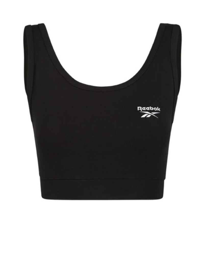 Reebok Luna Scoop Neck Small Logo Bra Top 