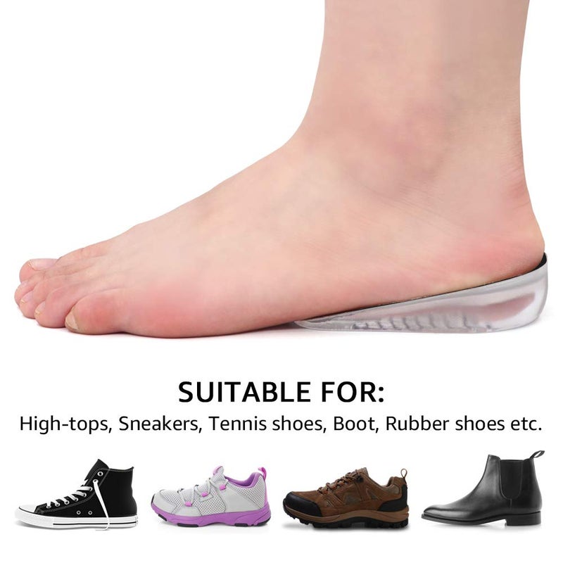 Sqht'S Height Increase Insoles  Shoes Lifts  Heel Lift Inserts For Leg Length Discrepancies (Small - 1"" Height) - Image 4