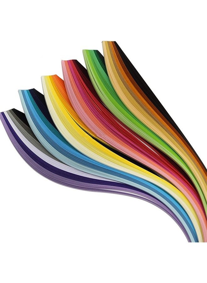 YURROAD 1.5Mm X 39Cm Paper Quilling Strips Kit 36 Colors 720 Strips Quilling Paper Diy Crafts Strips  - Image 2
