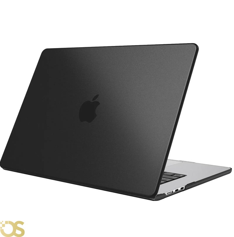 OS Hard Shell Protective Case for MacBook Air 13.6-inch - Matte Black - Compatible with M4, M3, and M2 Models (2025-2022) - Image 1