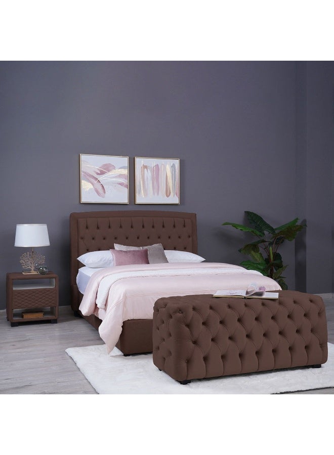 Pan Home Emirates Gama Bench-Velvet~Brown  - Image 1