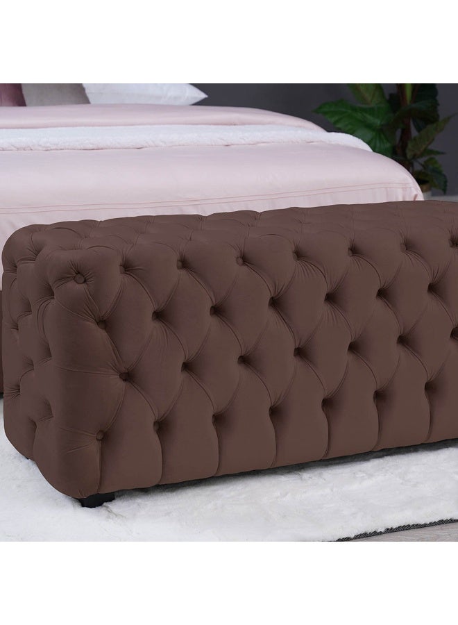 Pan Home Emirates Gama Bench-Velvet~Brown  - Image 2
