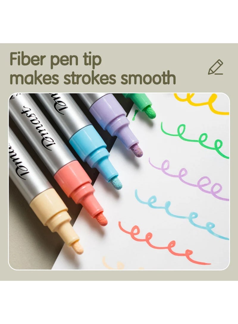 Dmast 6-Piece Acrylic Paint Markers Multicolour - Image 3