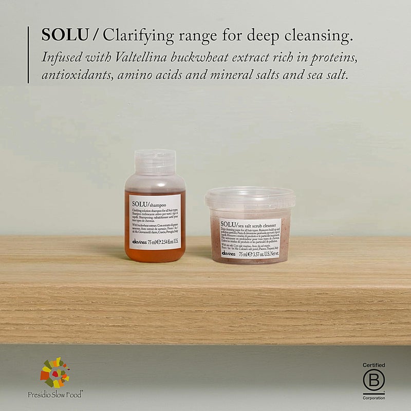 Davines Solu Sea Salt Scrub Cleanser, 3.57 Ounce (Pack of 1) - Image 5