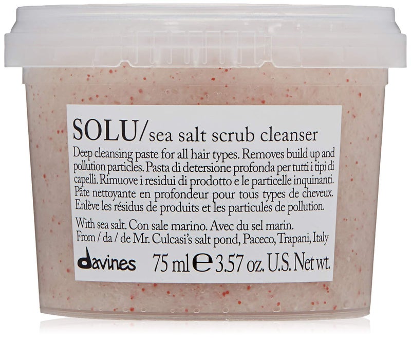 Davines Solu Sea Salt Scrub Cleanser, 3.57 Ounce (Pack of 1) - Image 1