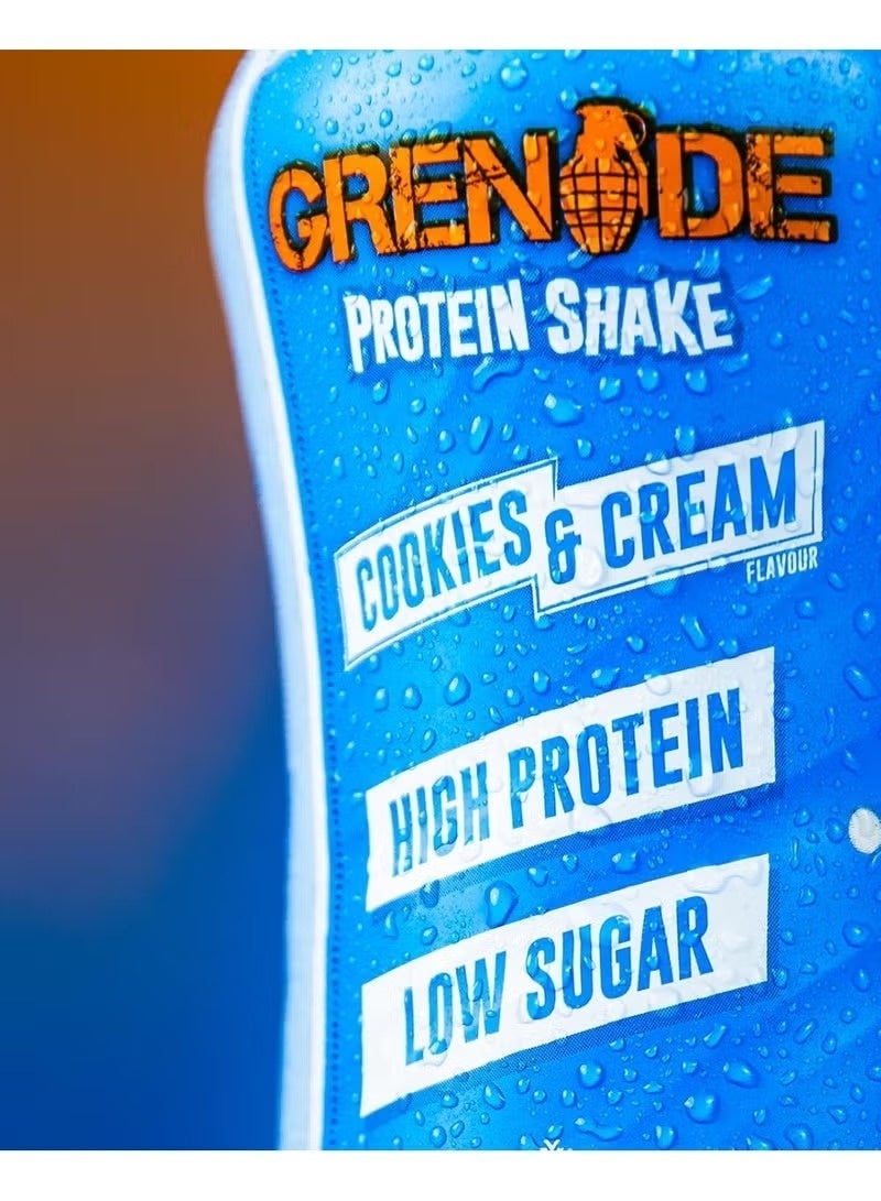 Grenade Protein Shake Cookies & Cream 330ml – Pack of 8 - Image 3