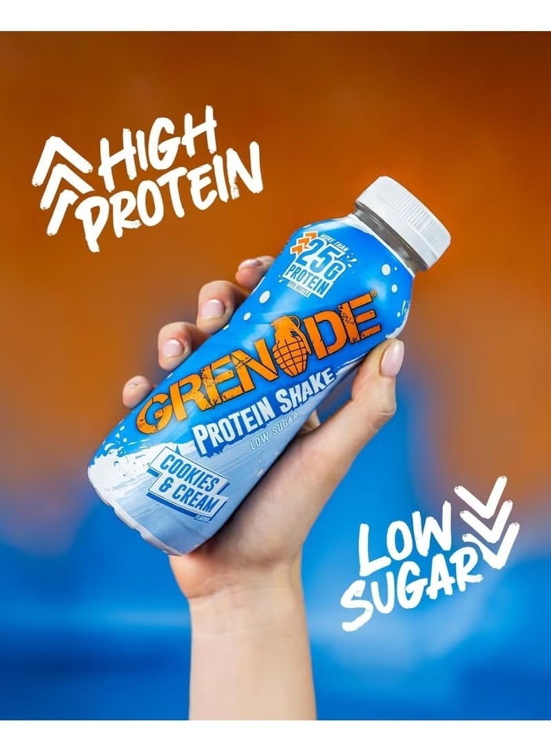 Grenade Protein Shake Cookies & Cream 330ml – Pack of 8 - Image 5
