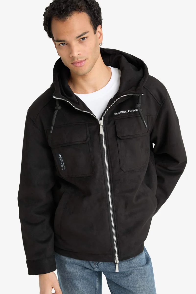 DeFacto Regular Fit Embroidered Details and Inner Pockets Jacket