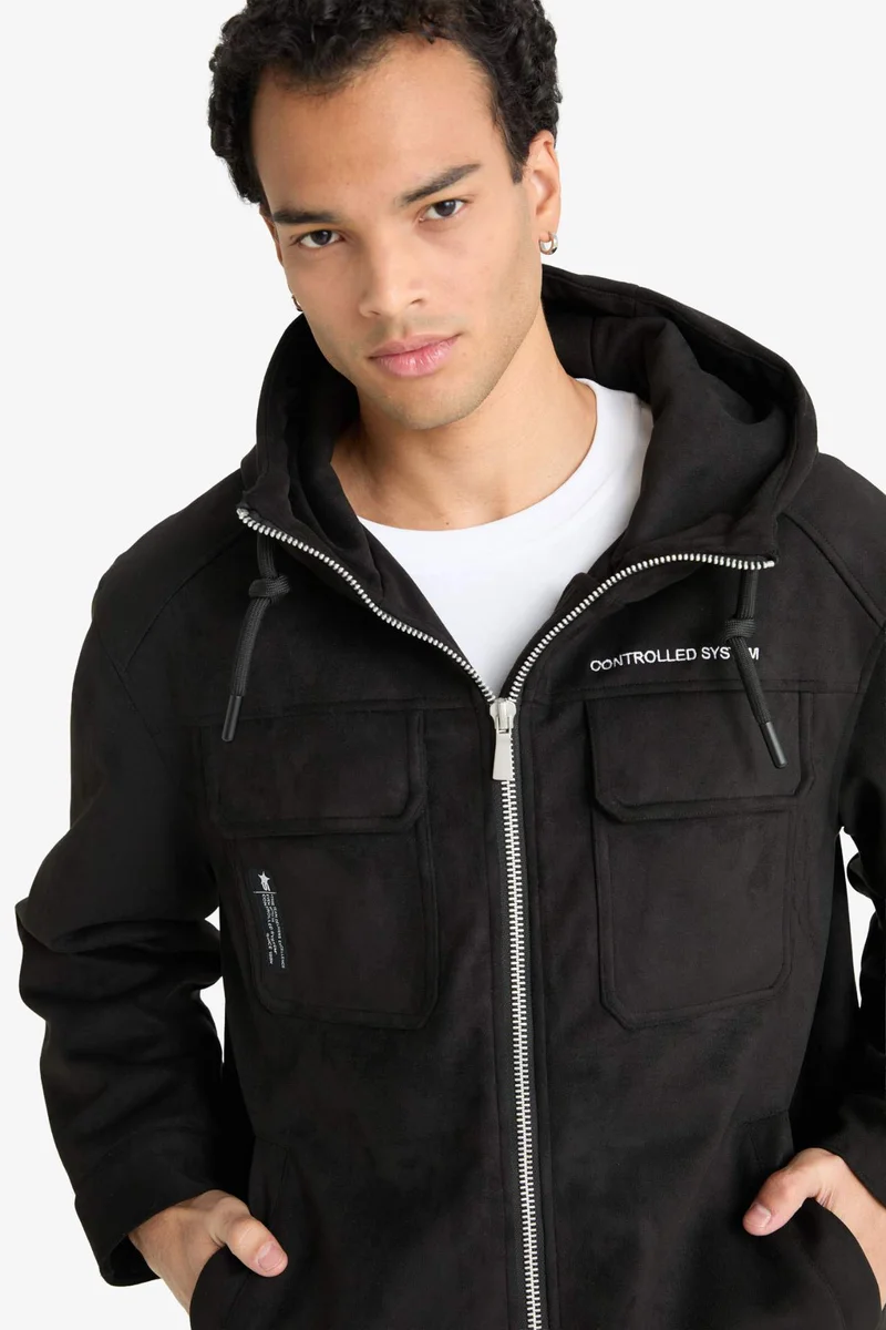 Defacto  Regular Fit Embroidered Details and Inner Pockets Jacket for Men | Best Price UAE