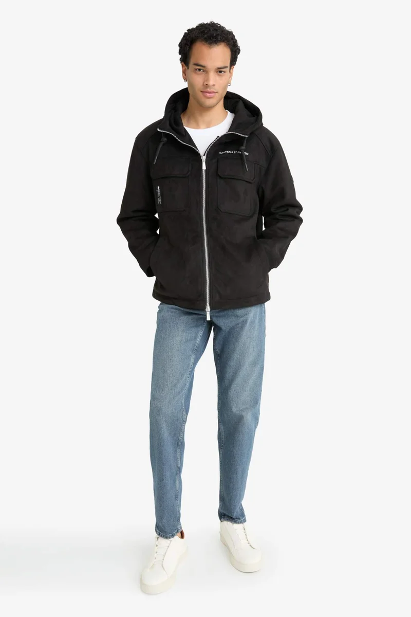DeFacto Regular Fit Embroidered Details and Inner Pockets Jacket