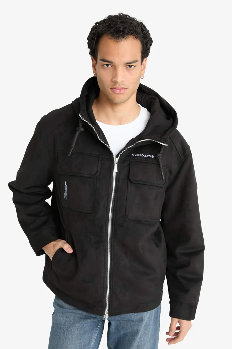 Defacto  Regular Fit Embroidered Details and Inner Pockets Jacket for Men | Best Price UAE