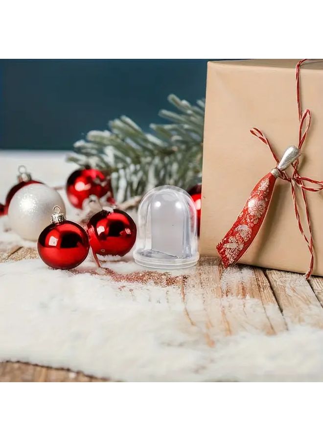 4 حزمة DIY إطار صورة كرة الثلج مع 8 قطع من الورق المقوى حرفة العطلات - Image 5