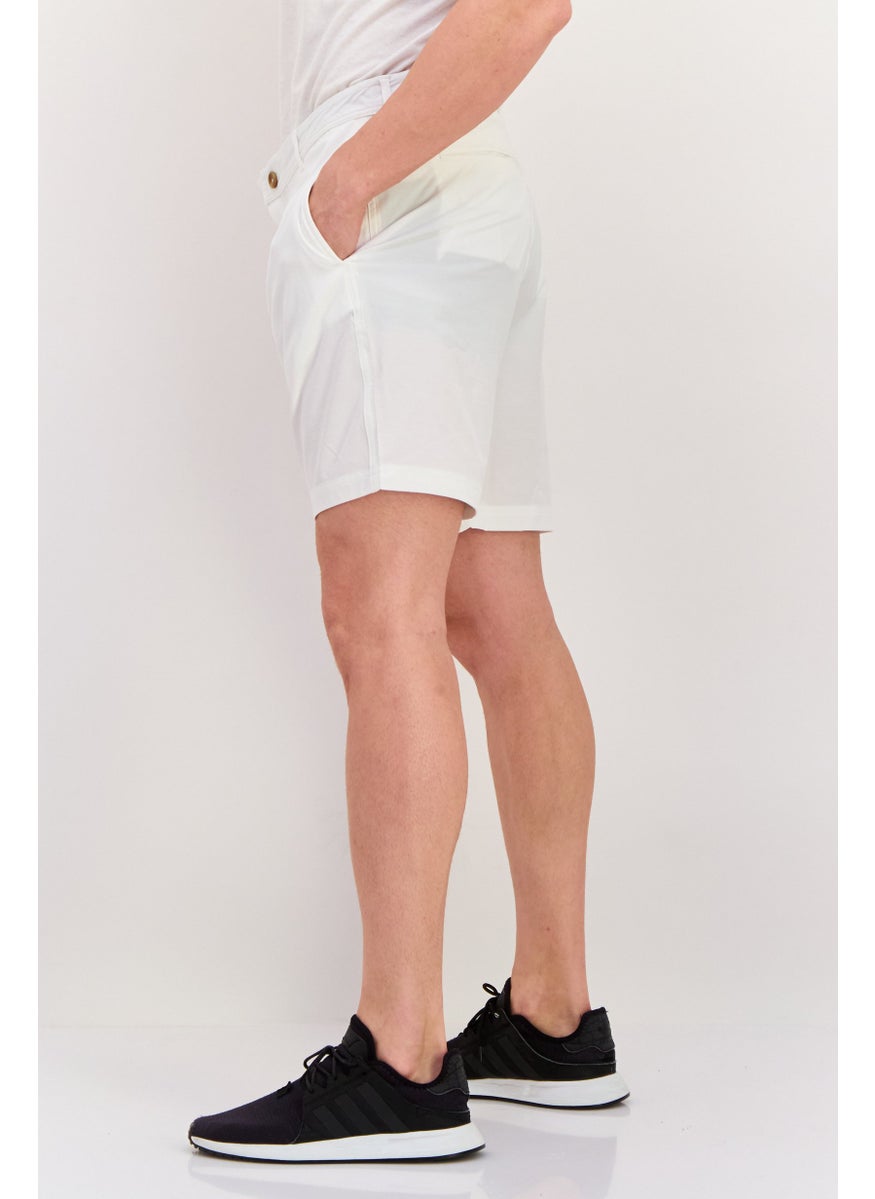 Tailorbyrd Men Performance Fit Outdoor Short, White  - Image 2