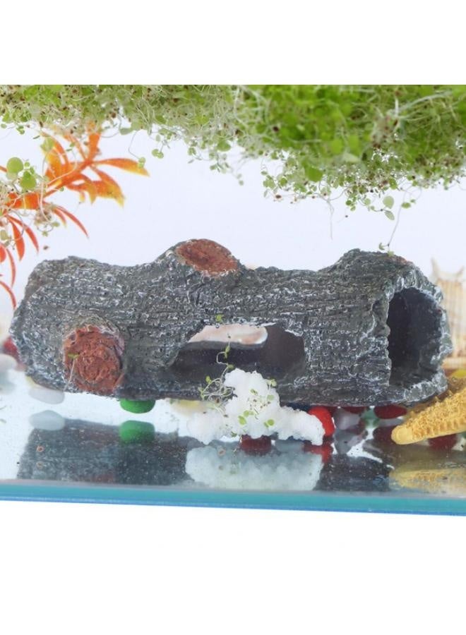 Generic Aquarium Tank Decoration Artificial Ornament Hollow Trunk Simulation Tree Log Wood Polyresin Landscape Fish Tank Supplies  - Image 3