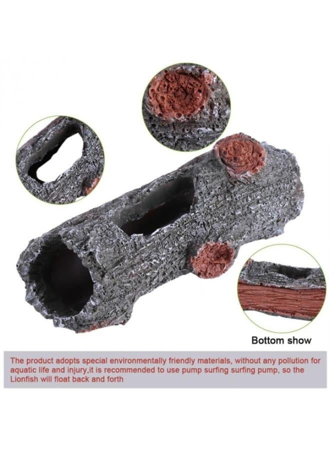 Generic Aquarium Tank Decoration Artificial Ornament Hollow Trunk Simulation Tree Log Wood Polyresin Landscape Fish Tank Supplies  - Image 5