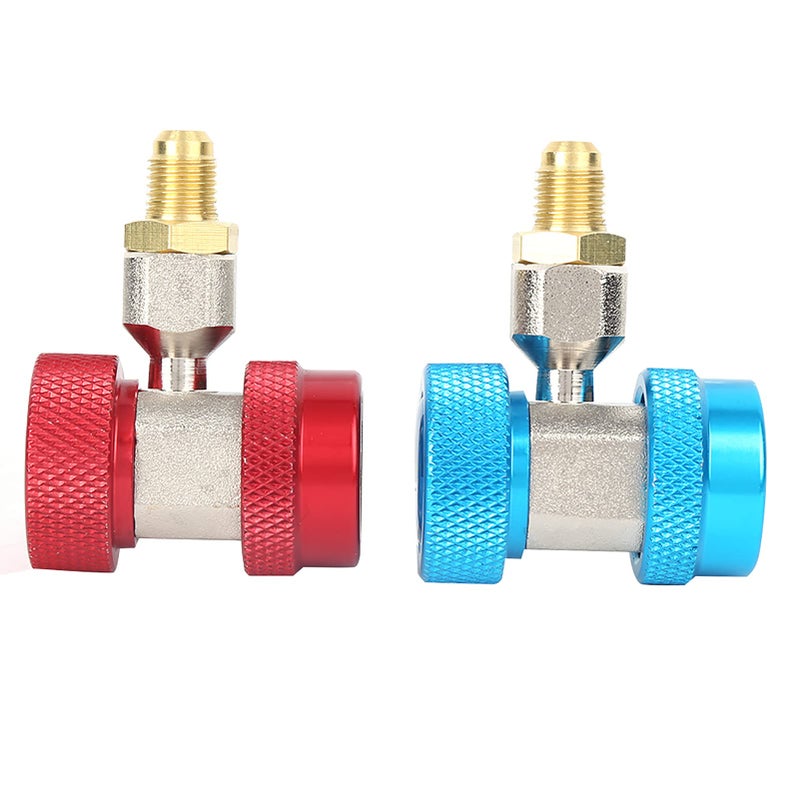 Copper Quick Connect Coupler 1 4 Inch Male Flare AC Refrigerant Fitting 2 Pieces - Image 3