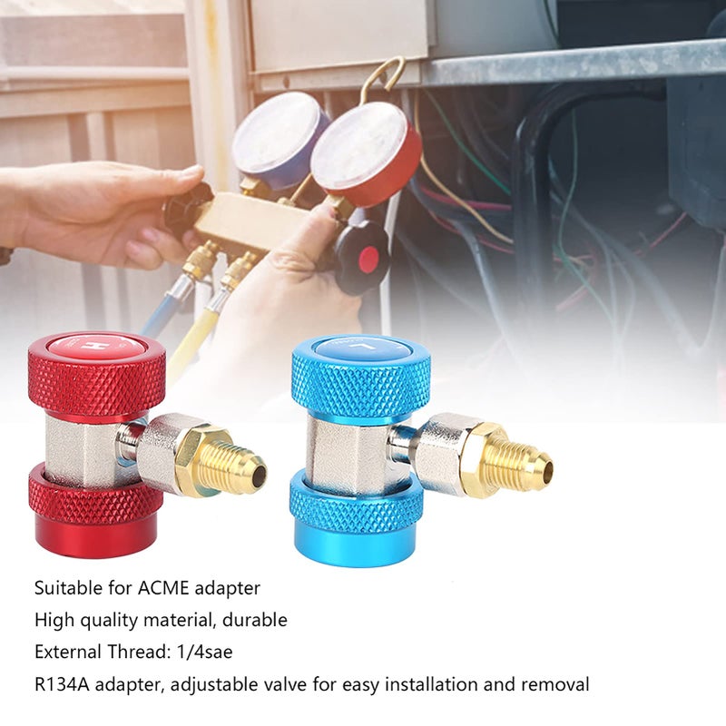 Copper Quick Connect Coupler 1 4 Inch Male Flare AC Refrigerant Fitting 2 Pieces - Image 5