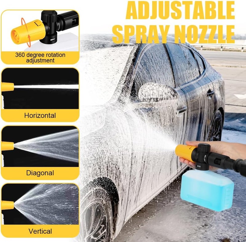 HOTUT Snow Foam Lance,400ml Pressure Washer Foam Cannon with Adjustable Nozzle,Power Thick Soap Dispensal,High Car Wash Gun,for Karcher K2 K3 K4 K5 K6 K7 Pressure Washer Low wear optimized build - Image 4