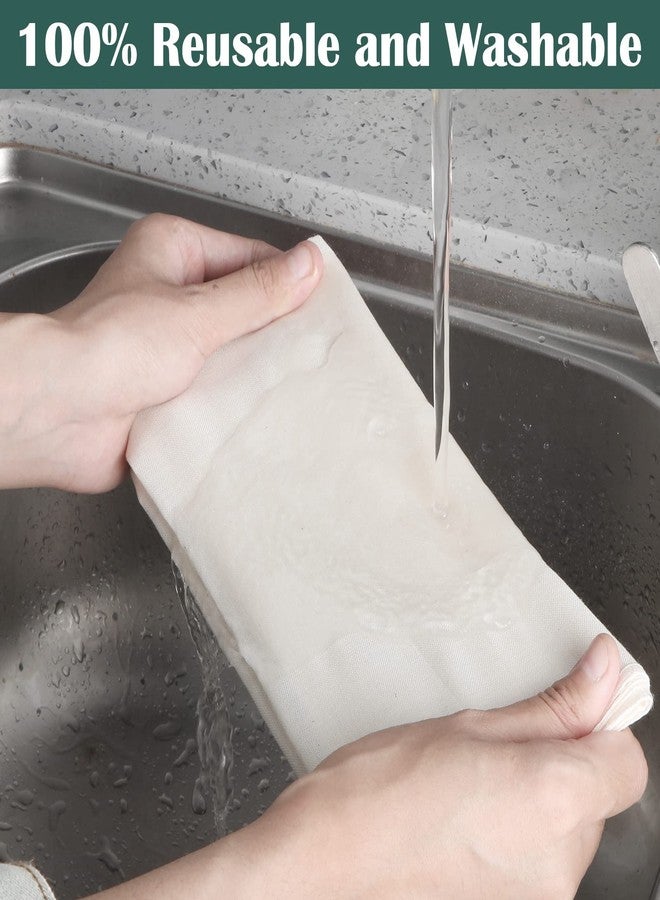 Reginary 24 Pcs 15 x 15 Inches Cheese Cloths Bulk, Grade 100, Hemmed Cheesecloth for Straining Unbleached Cotton Muslin Cloth Reusable for Cooking Baking Juicing Cheese Making - Image 4