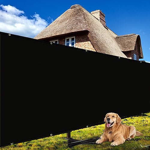 Shade&Beyond 4' X 25' Fence Privacy Screen Heavy Duty 170 GSM Fencing Mesh Shade Net Cover for Wall Garden Yard Backyard Indoor Outdoor Home Decoration, Black - Image 3