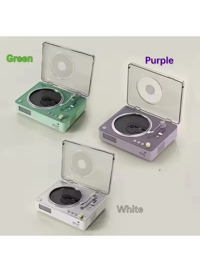 باندا مشغل أقراص باندا CD-67 الكلاسيكي ذو مكبرات الصوت، نظام صوتي يدعم مخرج الصوت/USB/بطاقة TF/بلوتوث 5.0، مشغل منزلي - Image 4