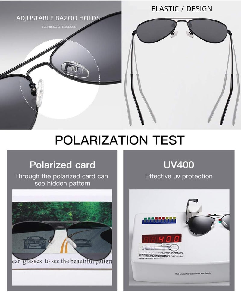 COASION Classic Polarized Small Aviator Sunglasses for Kids Baby Girls Boys Age 2-10 50MM - Image 4