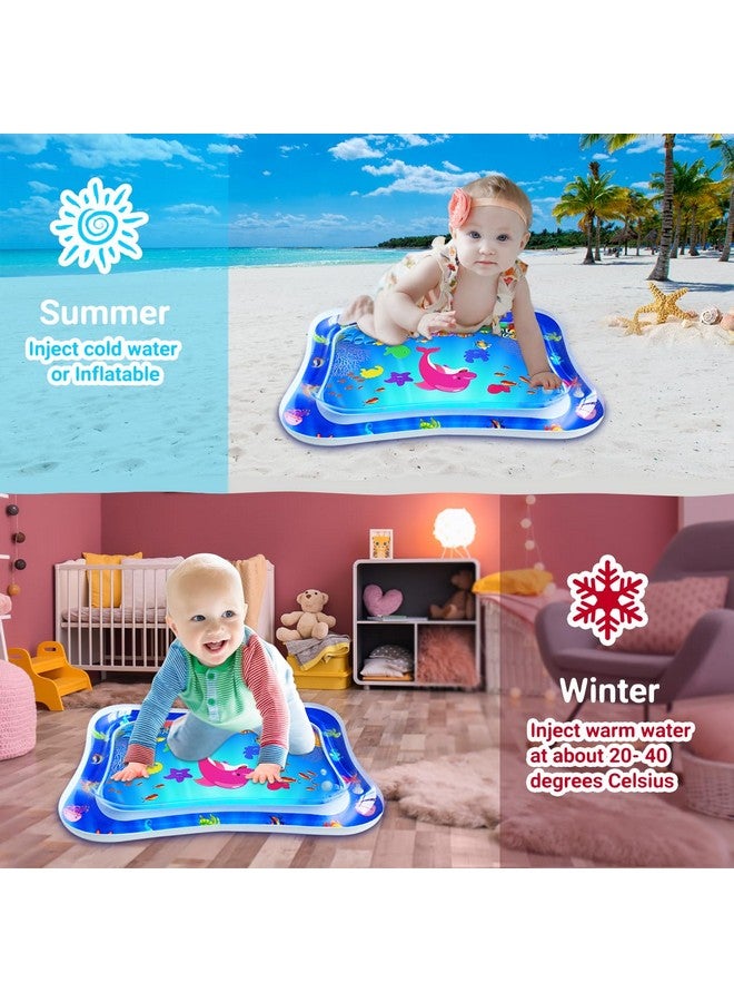ZMLM Baby Tummy-Time Water Mat: Infant Baby Toy Gift Activity Play Mat Inflatable Sensory Playmat Babies Belly Time Pat Indoor Small Pad For 3 6 9 12 Month Newborn Boy Girl Toddler Fun Christmas Game - Image 5