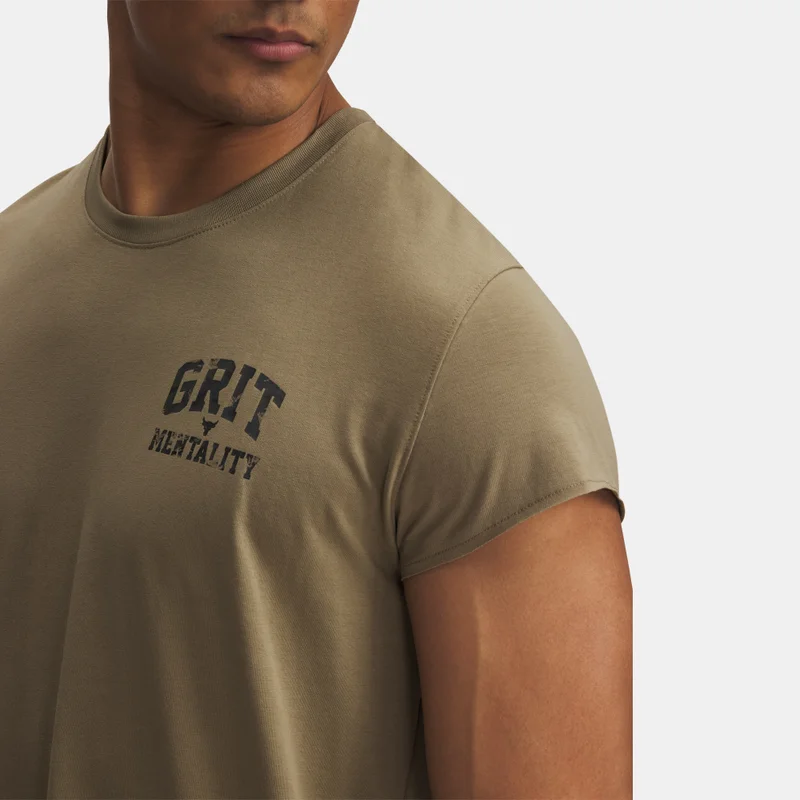 UNDER ARMOUR Men's Project Rock Cap Sleeve T-Shirt