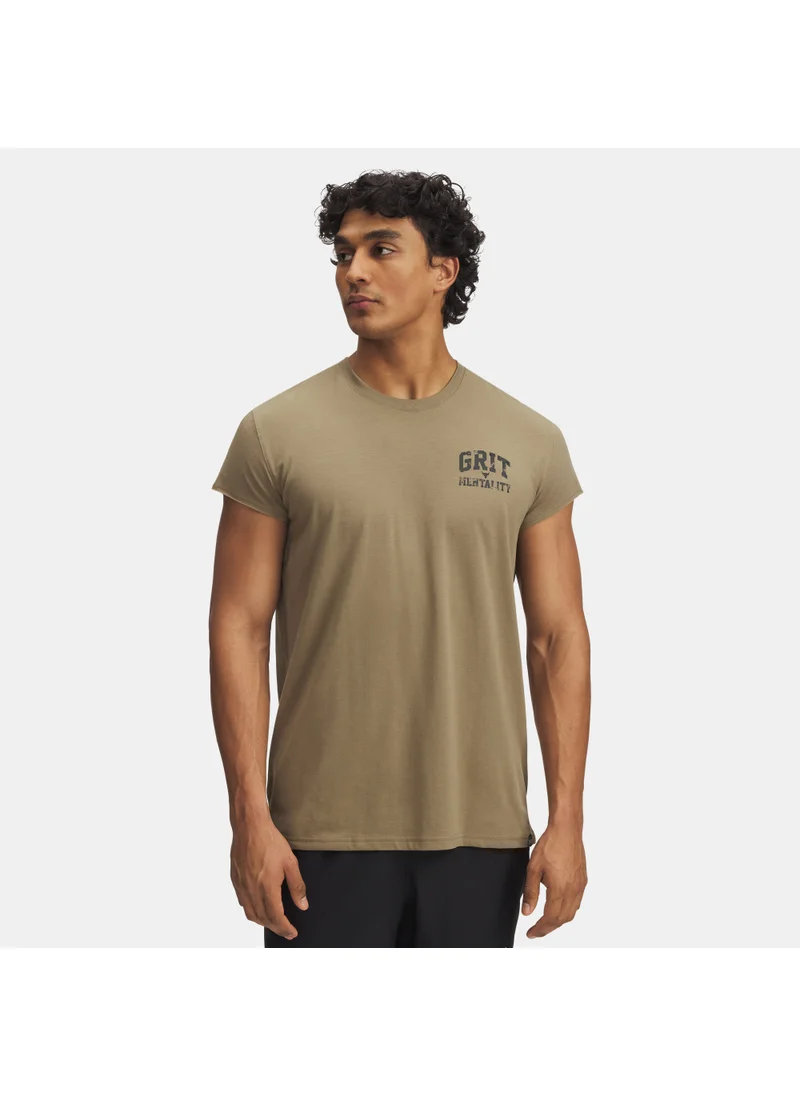 UNDER ARMOUR Men's Project Rock Cap Sleeve T-Shirt