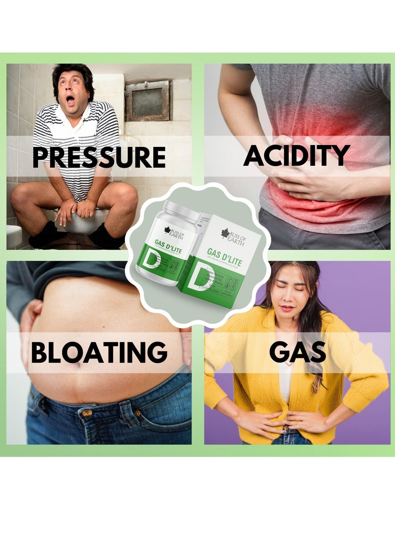 BLISS OF EARTH Gas Relief Powder For Fast Gas Bloating Relief  Eases Stool Pressure  Digestive Aid for Acidity and Stomach 100gm - Image 4