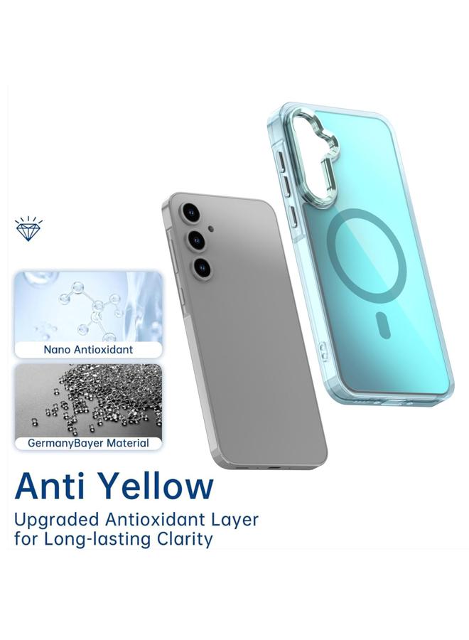 S-TOP Case For Samsung Galaxy A55 5G Plating Gradient Discolor MagSafe Phone Case with Holder - Image 4