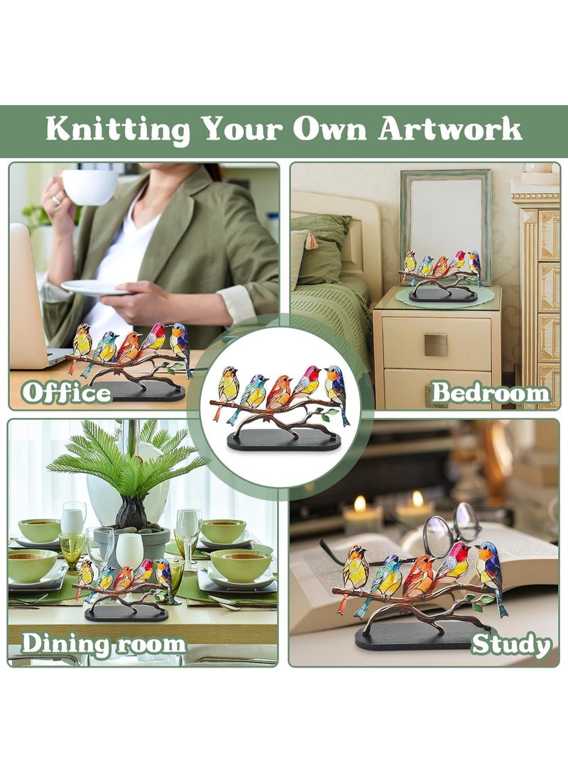 بيوينتي طيور الزجاج الملون - Image 4