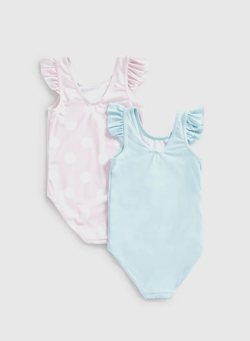 mothercare Flamingo and Spot Swimsuits - 2 Pack