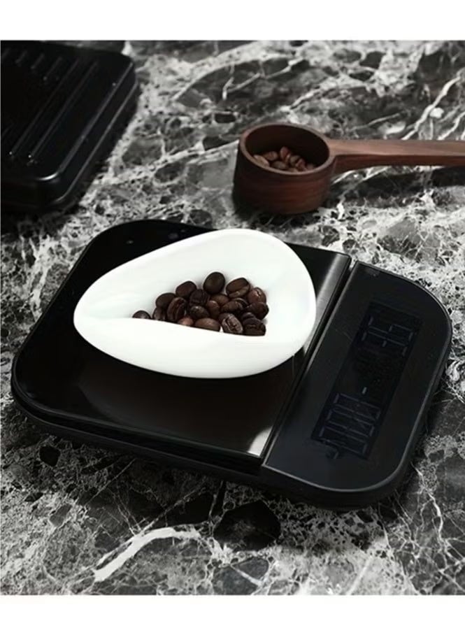 حصريا كوب قياس حبوب البن الخزفي، صينية وزن - Image 3