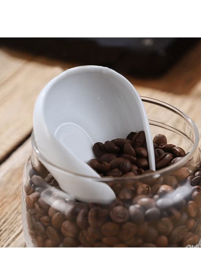 حصريا كوب قياس حبوب البن الخزفي، صينية وزن - Image 5