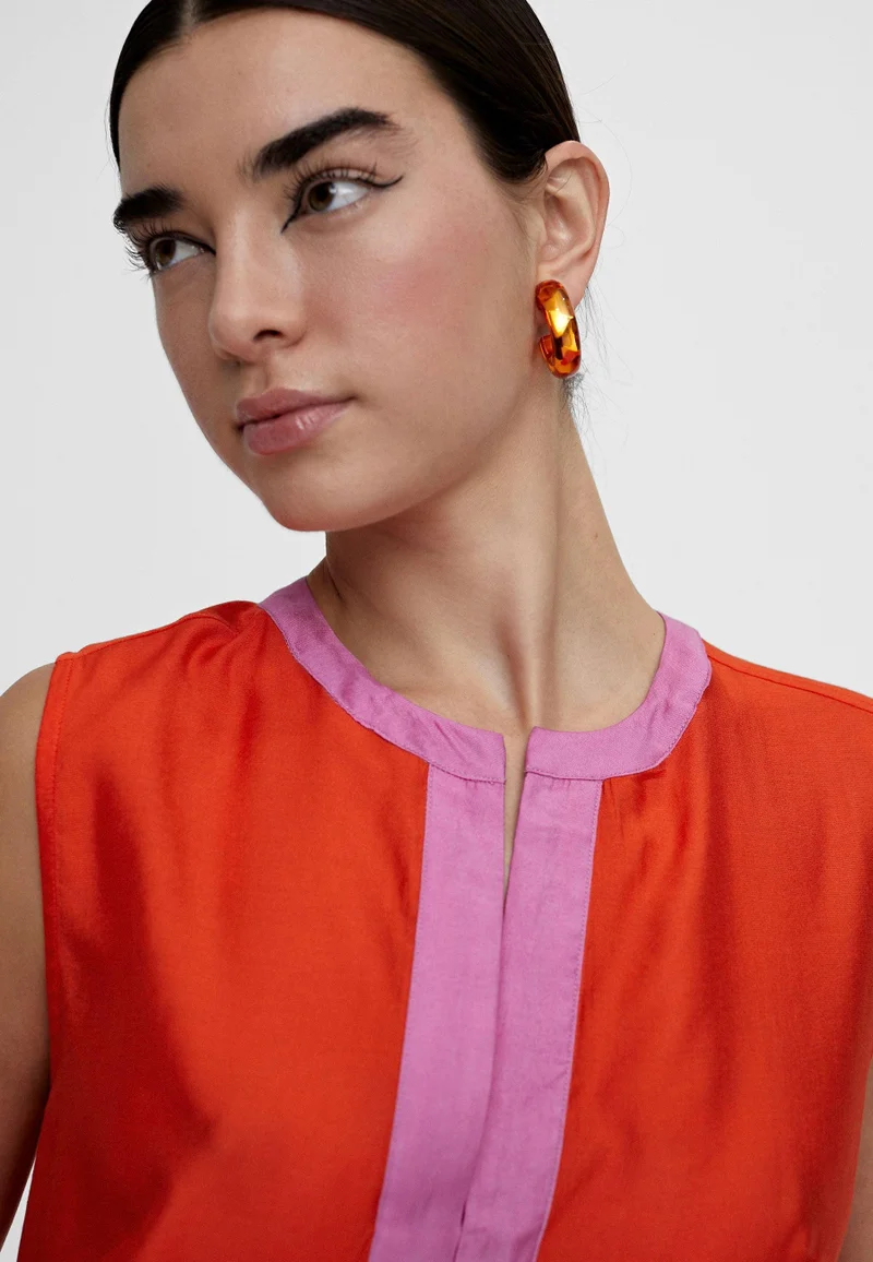 Lola Casademunt Two-tone top with vents
