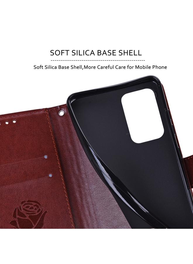 S-TOP Case For Samsung Galaxy A73 5G Rose Embossed Flip PU Leather Phone Case - Image 4
