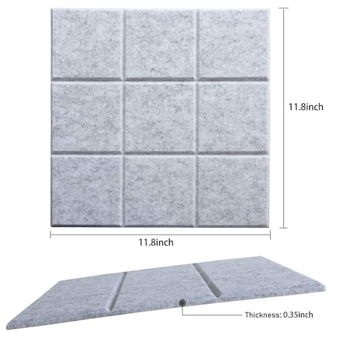 Uoisaiko Large Cork Board Felt Board Tiles for Walls with 30 Push Pins, 11.8"x11.8" Pack of 6 Pin Board Notice Boards for Home Office Kitchen, Bulletin Board Wall Tiles for Photos Memos - Image 2
