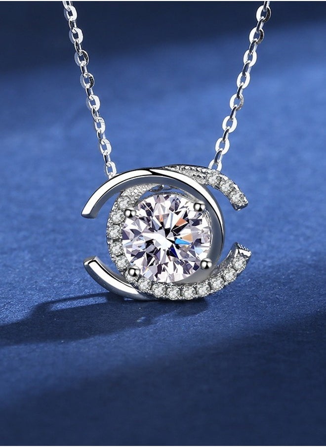 Dream Pendant Necklace, 925 Sterling Silver Pendant, Women's Clavicle Chain, Valentine's Day Gift Jewelry with Exquisite Box, Zircon Simple Versatile Necklace  - Image 3