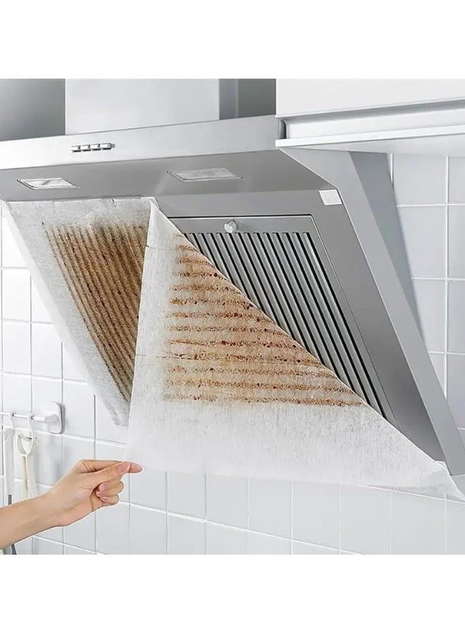 Kitchen Hood Paper Filter – Oil and Grease Resistant Non-Woven Fabric – Flame-Resistant Disposable Filter Sheet – Fits All Types of Air-Circulating Kitchen Hoods, Ventilation Fans, Cold Room Machines, and Cooking Ventilation Devices – Effective Grease Absorption – 5m Length × 46cm Width - Image 1