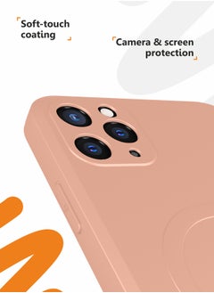 MOBILIUS for iPhone 11 Pro Case, Soft Anti-Scratch Microfiber Lining, Compatible with MagSafe, Shockproof Phone Case for iPhone 11 Pro, Pink  - Image 4