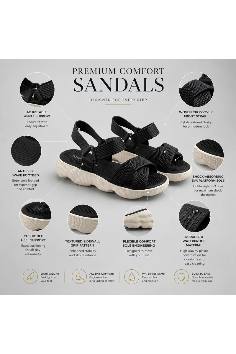 Feet First Casual Everyday Comfort Sandals