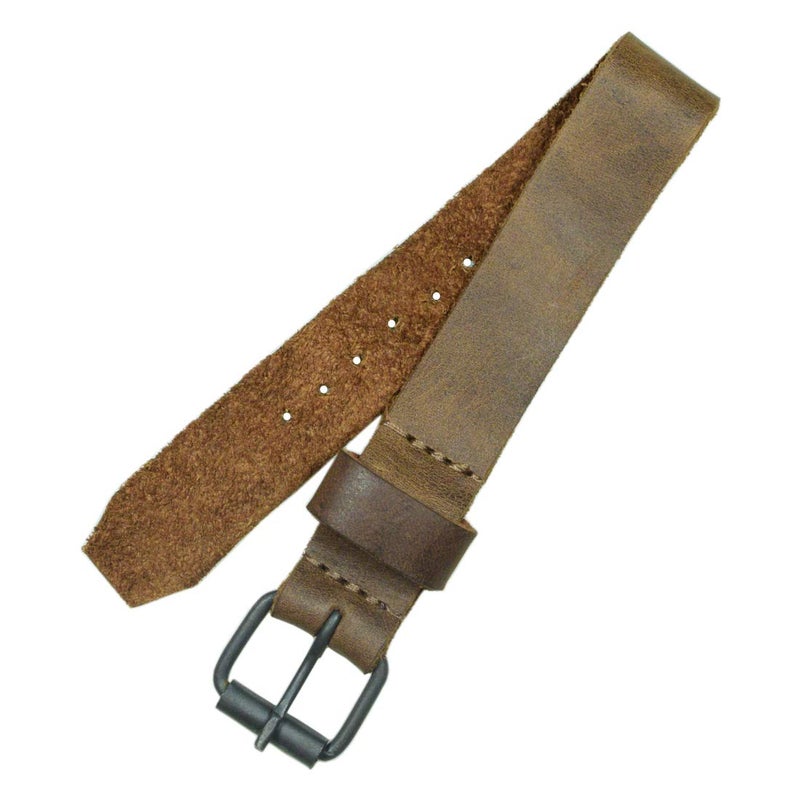 Hide & Drink Hide Drink Leather Rustic Wristwatch Strap Replacement 20mm buckle 18mm strap Timepiece Bracelet Accessories Handmade Bourbon Brown - Image 2