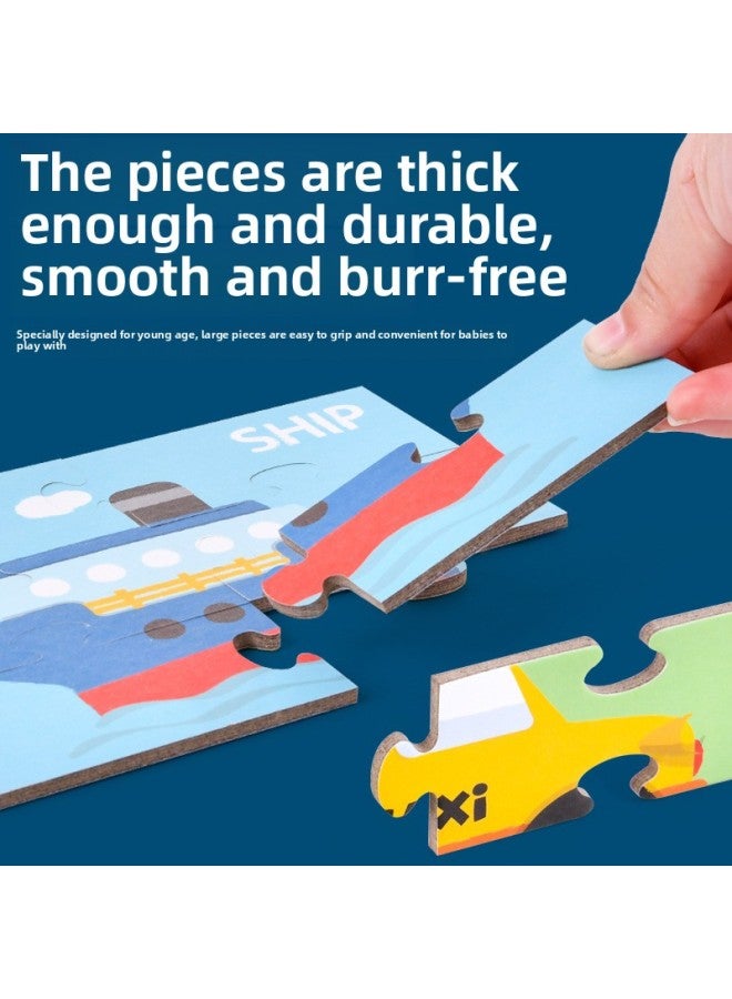 لغز الكلمات للأطفال 0.8 مكعبات بناء معرفية تنوير الأطفال التعليم المبكر الكلمات الإنجليزية ألعاب التهجئة المعرفية - اللون: حيوان - Image 5