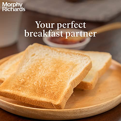 Morphy Richards AT 200 Bread Toaster|700W Toaster 2 slices|6 Different Browning Controls|Removable Crumb Tray|Cool Touch Body With Anti-Skid Feet|Wider Slots & Hi-Lift Feature|Black - Image 3
