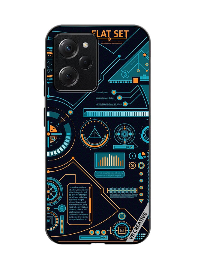 VR CREATIVE Protective Case Cover For Xioami Pcoo X5 Pro Abstract Design Multicolour - Image 1