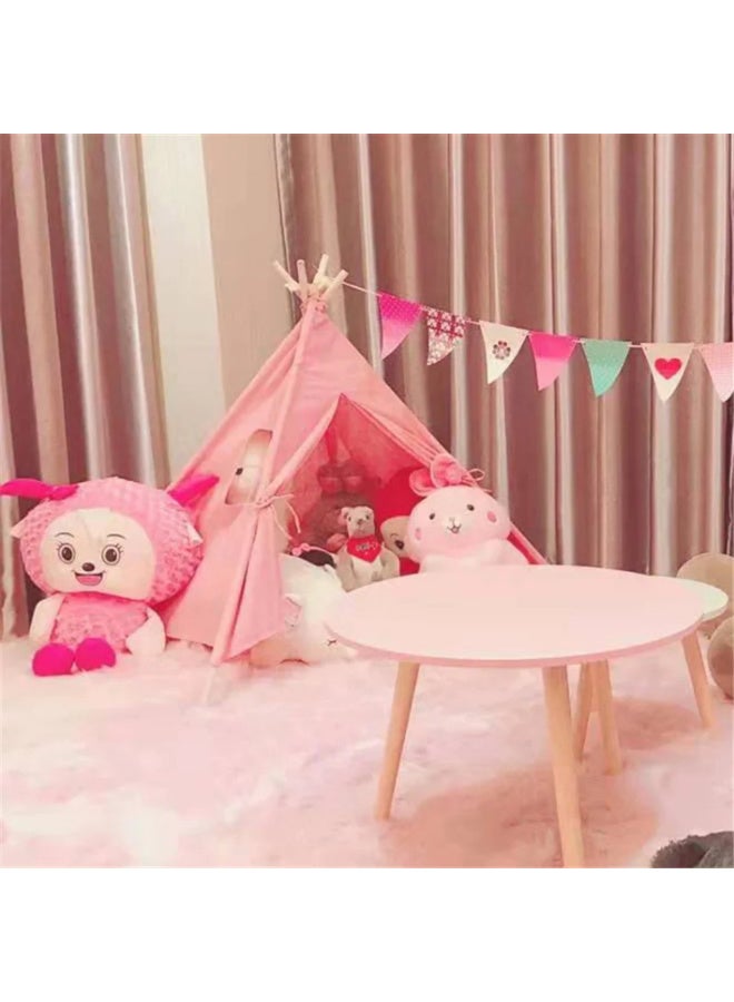 MiniMe Indoor Indian-Style Tent | 1+Years | Cream & Natural | Cotton Canvas & Wooden Poles | Includes Breathable Window & Carry Bag | Easy Assembly & Disassembly | Portable & Lightweight - Image 4