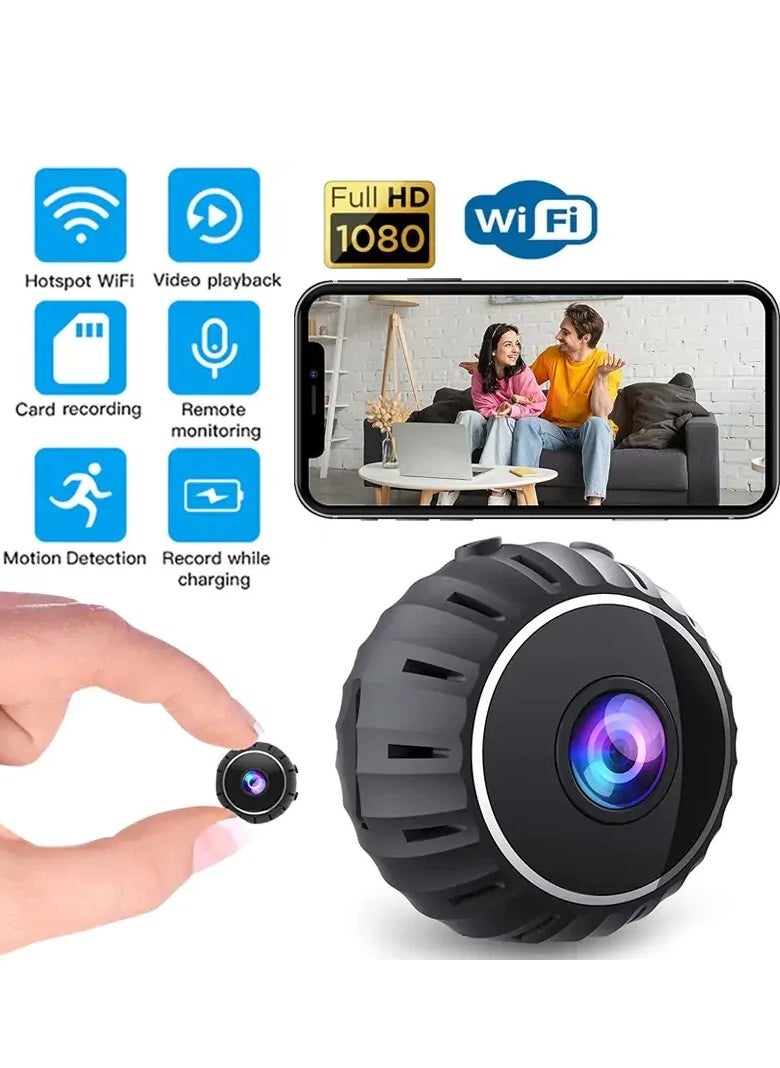 Generic - X10 Mini Camera HD 1080p Wireless Wifi Security Camera, Mobile Remote Control  - Black - Image 1