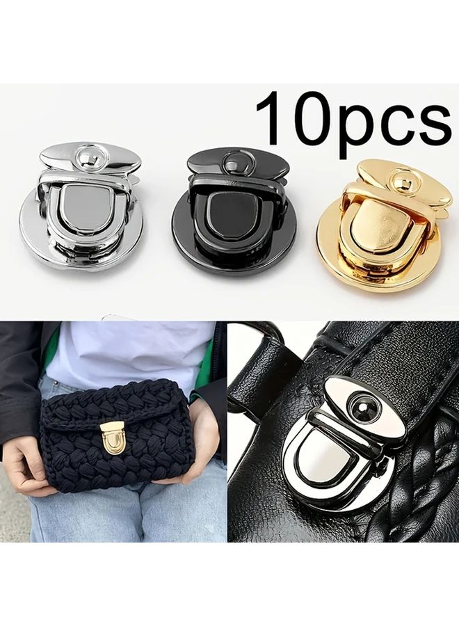 Light Golden Duckbill Buckle 10pcs Metal Lock For Bag DIY Craft Accessories - Image 2